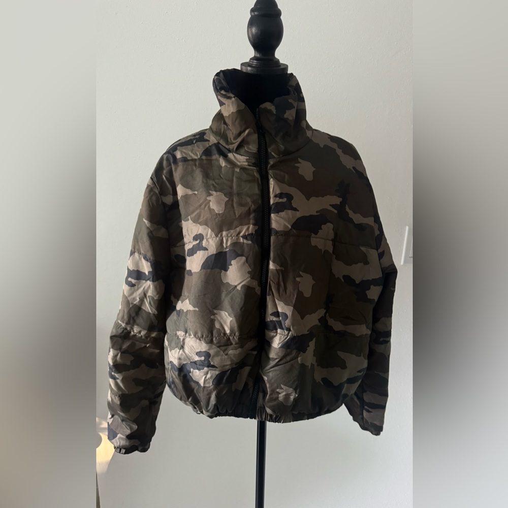 Wild Fable Camouflage Jacket with Orange Lining